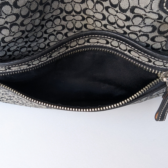 COACH Grey and Black Signature Print Diaper Bag - Picture 15 of 15